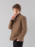 brown cotton twill Western jacket_13