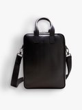 black leather Marceau briefcase_1