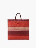red striped raffia shopping bag_1
