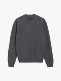 mottled grey cashmere jumper with elbow caps_1