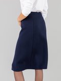 navy blue merino wool skirt_13