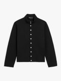 black merino wool Yvan snap jacket_1