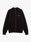 black cotton fleece senga men snap jacket_1