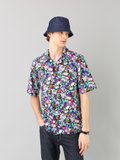 black and turquoise floral print Magnum shirt_11