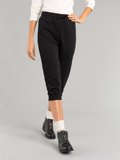 black cotton fleece vivian capri trousers_12