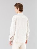 off white and grey-beige striped men tunic shirt_13