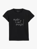 black "punk is not dead!" message brando t-shirt_1