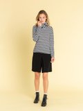 black and white striped Transformable t-shirt_12