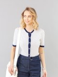 white and navy blue striped cardigan_11