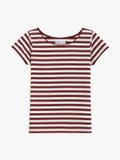 mahogany and off white Australie t-shirt with stripes_1