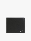black textured leather wallet_1