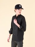 black cotton poplin Thomas shirt_13