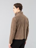 dark beige suede leather New Yvan snap jacket_14