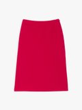 carmine red seersucker wrap skirt_1