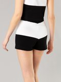black and white Vague shorts with very wide stripes_14