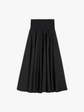 black cotton poplin Tabou skirt_1