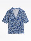 blue floral print cylia shirt_1