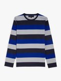 grey and blue Coulos striped long-sleeve t-shirt_1