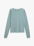 extra-long sleeves striped ultra t-shirt green and grey _1