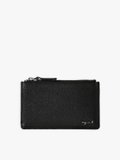 black grained leather card holder_1