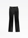 black leather flared trousers_1
