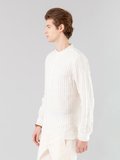 off white and grey-beige striped men tunic shirt_14