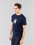 navy blue short sleeves Brando lizard t-shirt_13