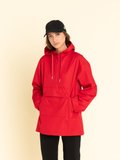 red cotton women hooded jacket_13