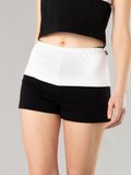 black and white Vague shorts with very wide stripes_12