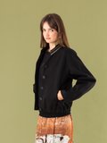 Moe high collar jacket with gold braid_13