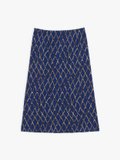 dark blue net pattern Ondine skirt_1