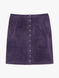 dark purple suede leather snap mini skirt_1