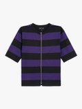 black and dark purple wide stripes Brando Zip t-shirt_1
