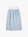 light blue striped cotton crepe EloÃ¯sa skirt_1
