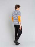 blue and off white short sleeves striped Coulos t-shirt_13