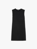 black merino wool Trefle dress_1