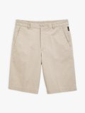 grey-beige cotton gabardine bermuda shorts_1