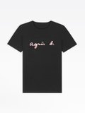 black short sleeves t-shirt "agnÃ¨s b." embroidered_1