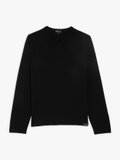 small V black sleeveless merino wool jumper_1