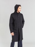 black cotton fleece Yvan snap coat_12