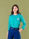 blue and green Lil Cool t-shirt with stripes_11