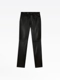 black soft leather Hina pants_1