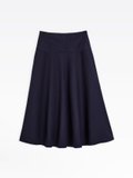 navy blue flared skirt_1