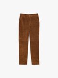cinnamon suede leather Lou trousers_1