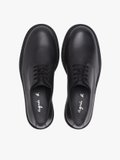 black leather Zoe derby shoes_3