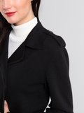 black merino wool Trench jacket_14
