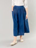 blue linen Telma long skirt_12