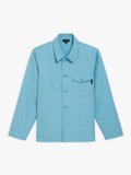 turquoise blue washed cotton overshirt_1