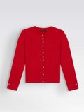 red cotton fleece rosana snap cardigan_1