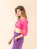pink cheesecloth crop top_13